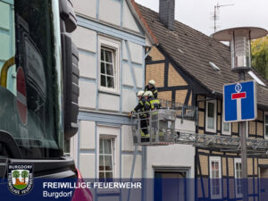 Rauchentwicklung am Gebäude